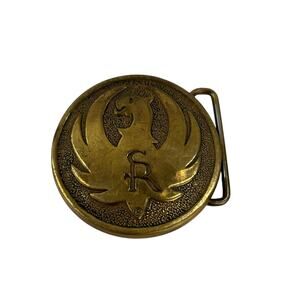Vintage Rare UB Sturm Ruger Firearms Solid Bronze Belt Buckle